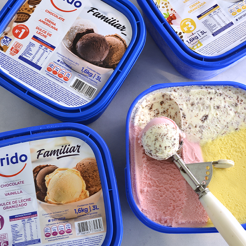 Helado familiar de 3 litros a S/35.90
