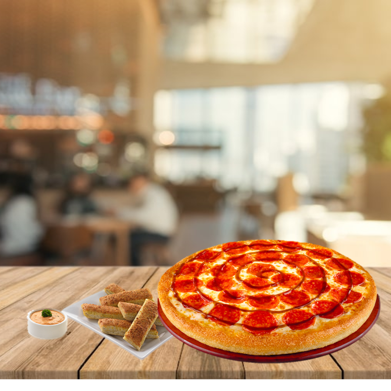 1 Pizza familiar Hut lovers (jamón o pepperoni) + 6 palitos a la siciliana a S/24.90