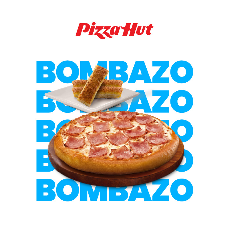 ¡SOLO HOY! 1 Pizza personal (Americana o Mozzarella) + 3 Palitos a la siciliana a S/9.90