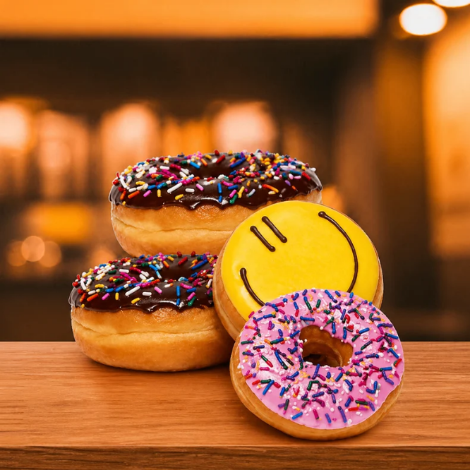 4 donuts clásicas a S/9.90