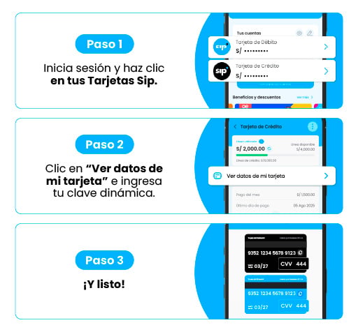 Encuentra tu CVV en la App - Sip